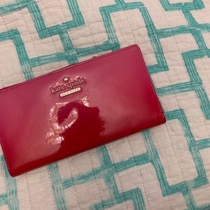Patent Leather hot Pink Kate Spade Wallet